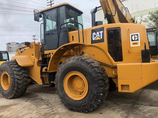 Buone condizioni CAT 966L carica ruote usata con motore giapponese e pompa idraulica Liyuan