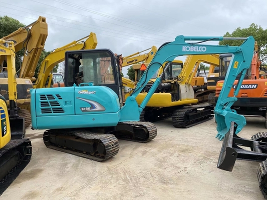 Mini escavatore Kobelco SK60 usato con pompa idraulica Liyuan