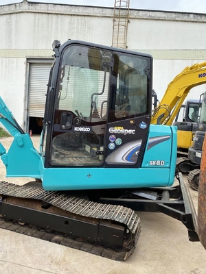 Mini escavatore Kobelco SK60 usato con pompa idraulica Liyuan