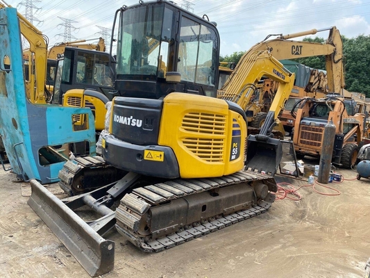 Usato Originale Giappone 5T Mini Escavatore Komatsu PC55 EPA Motore Buone condizioni Shanghai