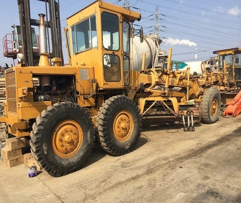 Macchina usata Giappone Vernice originale Komatsu GD505A 20ton Grader in Giappone con motore CAT