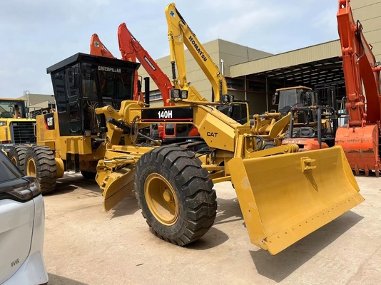 Giappone Caterpillar 140H Motor Grader originale usato per la costruzione di orari di lavoro ridotti