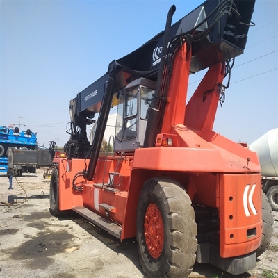 90% Kalmar Reach Stacker DRD450 Torre gru 45 tonnellate Container Telescopic Handler
