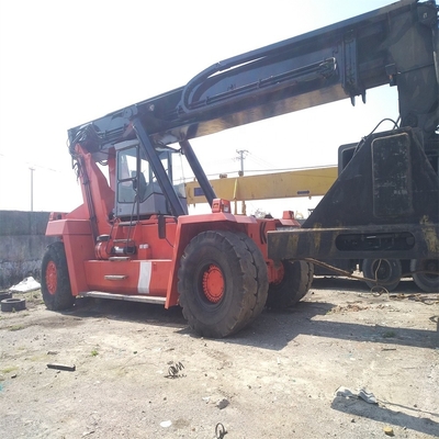 90% Kalmar Reach Stacker DRD450 Torre gru 45 tonnellate Container Telescopic Handler