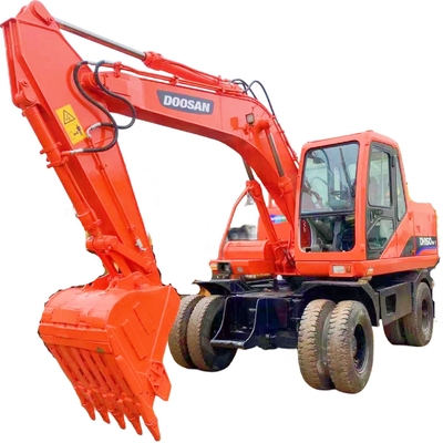Escavatore a trasloco da 15 tonnellate Doosan DH150W-7 in Giappone con cilindro idraulico Liyuan
