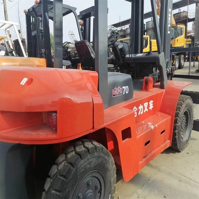 Mini carrello elevatore diesel da 7 tonnellate CPCD70 con allegato colore originale e competizione calda