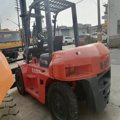 Mini carrello elevatore diesel da 7 tonnellate CPCD70 con allegato colore originale e competizione calda