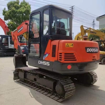Doosan DH55 Used Digger 68kw Original Paint Japan Machine Peso 5500 kg a prezzi accessibili