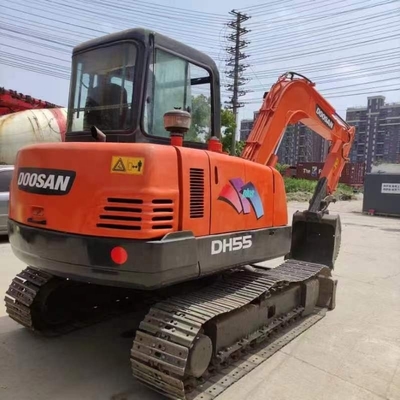 Doosan DH55 Used Digger 68kw Original Paint Japan Machine Peso 5500 kg a prezzi accessibili