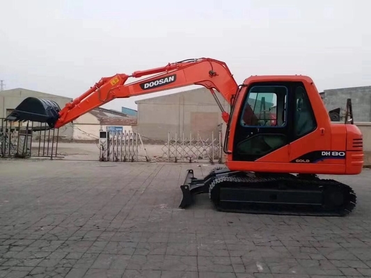 Escavatori Doosan DH80 usati con vernice originale e cilindro idraulico Liyuan in Giappone
