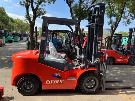HELI 35 Mini camion di sollevamento pallet da 3,5 tonnellate con orario di lavoro ridotto e larghezza di forcella 940 mm