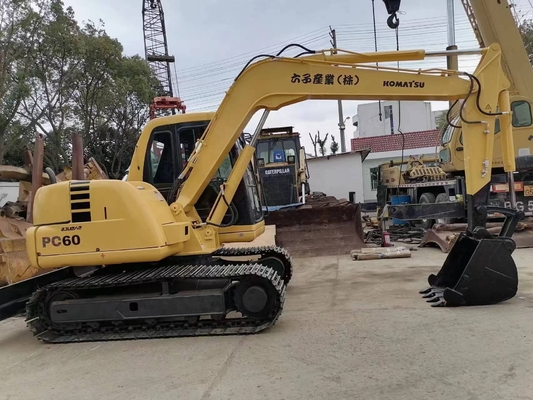 Aziende agricole usate Komatsu Digger Giappone Vernice originale Komatsu pc60 con 0.1m3 Capacità di secchio