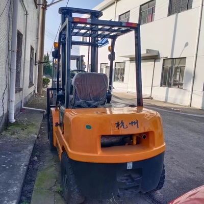 Buone condizioni HANGCHA H35 3,5 tonnellate Diesel Power Pallet Lifting Truck con larghezza di forcella 1100mm
