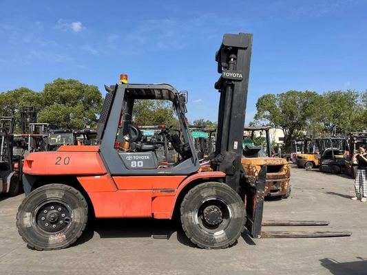 Nice Performance Giappone Originale TOYOTA FD80 8ton Diesel carrello elevatore per magazzino