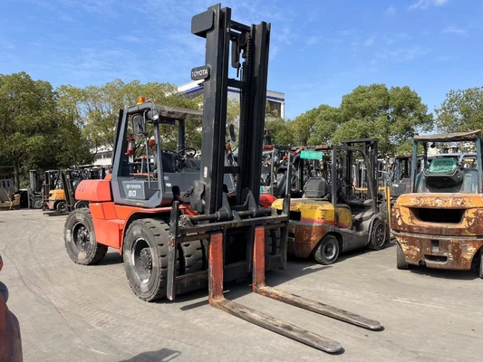 Nice Performance Giappone Originale TOYOTA FD80 8ton Diesel carrello elevatore per magazzino