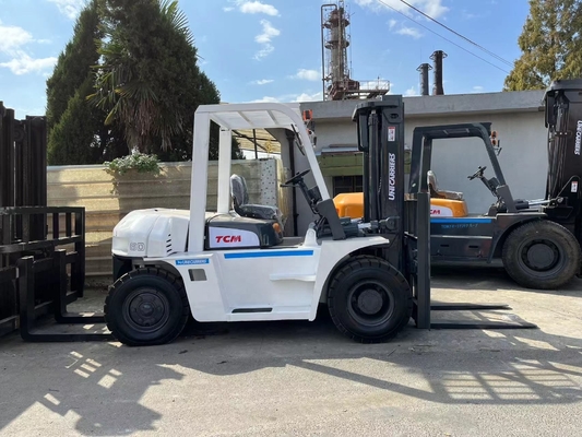 Giappone utilizzato TCM 6 Ton Diesel carrello elevatore per la costruzione colore originale Peso 6000 Kg