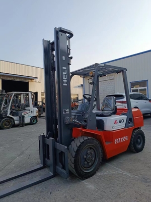 Colore originale 3 tonnellate di seconda mano HELI CPCD30 carrello elevatore diesel in perfette condizioni di funzionamento