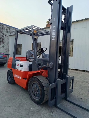 Colore originale 3 tonnellate di seconda mano HELI CPCD30 carrello elevatore diesel in perfette condizioni di funzionamento