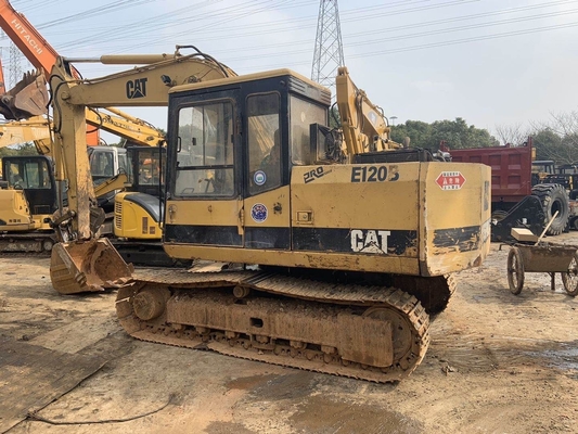 CAT E120B Escavatori di seconda mano Scavatore con valvola idraulica CAT e colore giallo nero