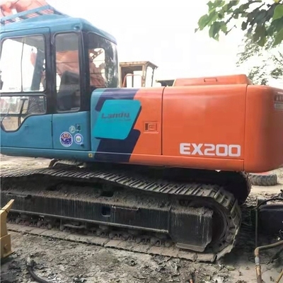 Hitachi EX200 Crawler Excavator con ore di lavoro basse 0-2000 e YUCHAI Engine Ready