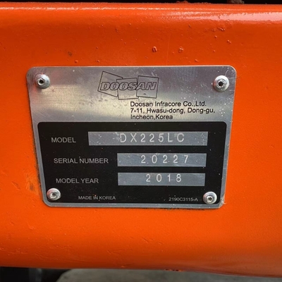 Escavatori idraulici di seconda mano Doosan DX225LC Escavatori usati coreani