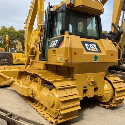 Bulldozer giallo usato Caterpillar D7G2 con altra capacità di secchio in promozione