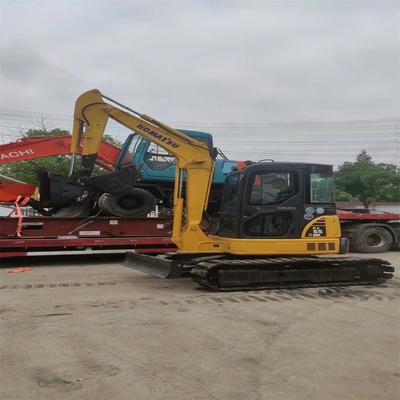 Miniescavatore giapponese Komatsu PC55MR da 5,5 tonnellate di seconda mano con pompa idraulica originale