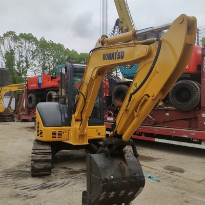 Miniescavatore giapponese Komatsu PC55MR da 5,5 tonnellate di seconda mano con pompa idraulica originale