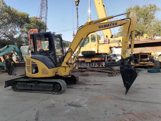 Minore orario di lavoro Giappone Komatsu PC50 Mini Crawler Excavator in ottime condizioni