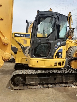 Miglior escavatore da 5 tonnellate Komatsu PC55 con 0-2000 ore di lavoro e pompa idraulica