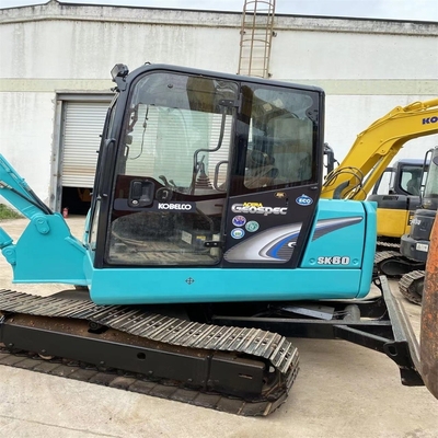 30kw Vernice originale Kobelco SK60 Escavatore idraulico da 6 tonnellate Mini Escavatore con lama