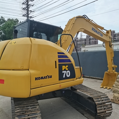 Vernice originale Escavatore Komatsu PC70 di seconda mano con basso orario di lavoro e motore