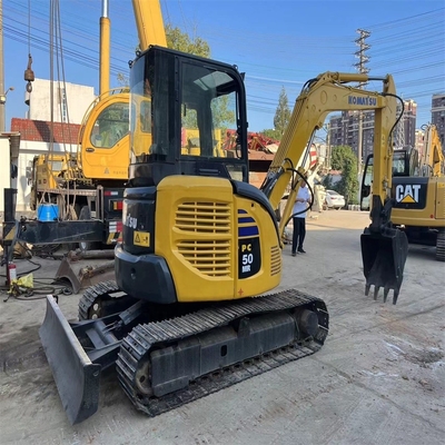 Vantaggi Alta efficienza di lavoro 0,3m3 Capacità del secchio Escavatore Komatsu PC50 utilizzato