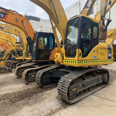 20 tonnellate Komatsu PC200 Escavatore idraulico a trascinatore medio usato Giappone e ben mantenuto