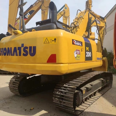 Orari di lavoro bassi KOMATSU PC200-8 Escavatore di seconda mano attrezzature pesanti 20 tonnellate