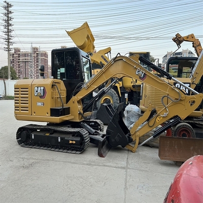 Piccolo escavatore usato da 6 tonnellate CAT 306E2 Escavatore idraulico a trascinatore Peso operativo 6 tonnellate