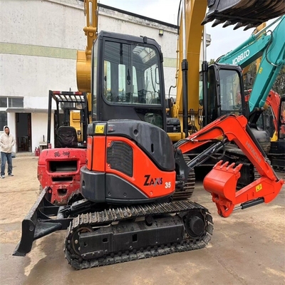 Capacità del secchio 0,15m3 Hitachi Used Excavator ZX35 Digger in ottime condizioni