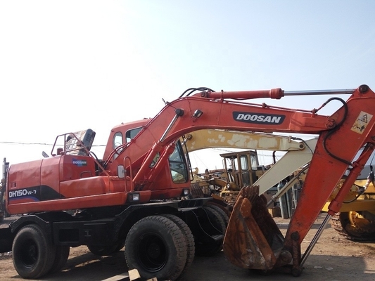 Escavatore a ruote DOOSAN 150W-7 usato Escavatore da 15 tonnellate con capacità di secchio di 0,7 m3