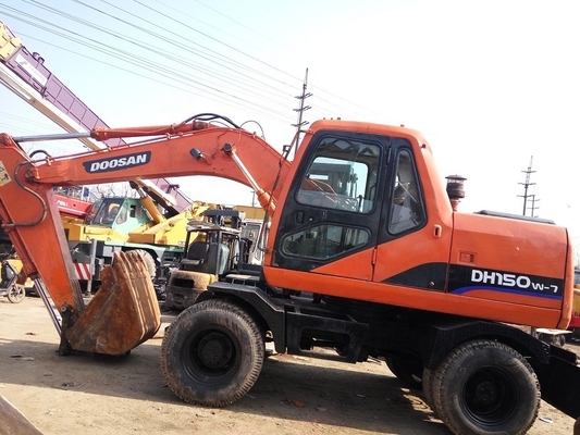 Escavatore a ruote DOOSAN 150W-7 usato Escavatore da 15 tonnellate con capacità di secchio di 0,7 m3