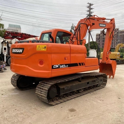 Usato Doosan DX140LC Escavatore idraulico Crawler cinese di seconda mano Digger Machine
