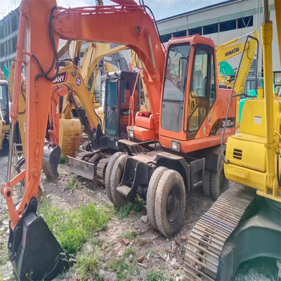 DH150W-7 Escavatore a ruote Doosan in buone condizioni con valvola idraulica