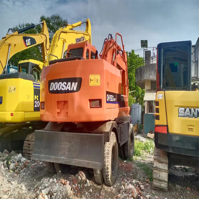 DH150W-7 Escavatore a ruote Doosan in buone condizioni con valvola idraulica