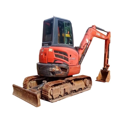 Giappone eccellente mini escavatore usato Kubota KX155 da 5,5 tonnellate con bulldozer
