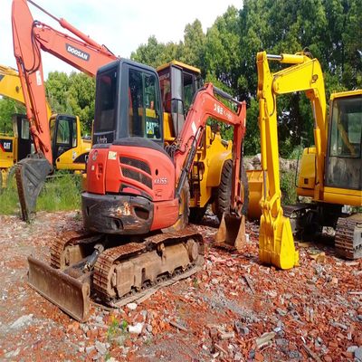 Giappone eccellente mini escavatore usato Kubota KX155 da 5,5 tonnellate con bulldozer