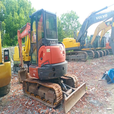 Giappone eccellente mini escavatore usato Kubota KX155 da 5,5 tonnellate con bulldozer