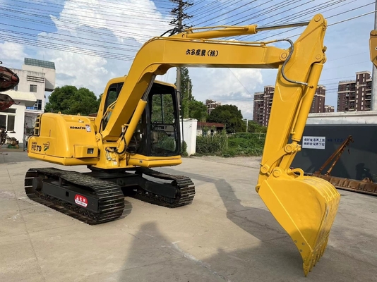 Crawler usato Komatsu PC70 escavatore 7TON con vernice originale e altre valvole idrauliche