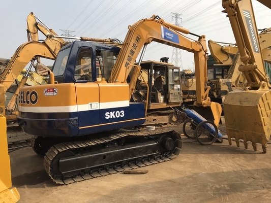 Colore originale utilizzato KOBELCO SK03 Scavatrice con scarse ore di lavoro a Shanghai