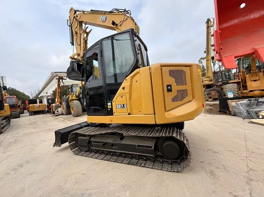 Mini escavatore Caterpillar 307.5 usato dal Giappone ore di lavoro basse e peso della macchina 7500 KG