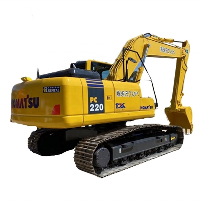 Scavatore idraulico a trascinatore giallo Komatsu PC220 Escavatore a basso consumo di carburante