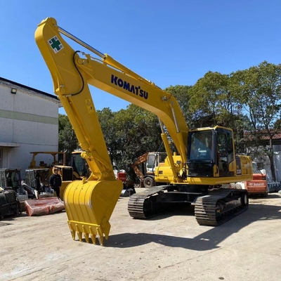 Scavatore idraulico a trascinatore giallo Komatsu PC220 Escavatore a basso consumo di carburante